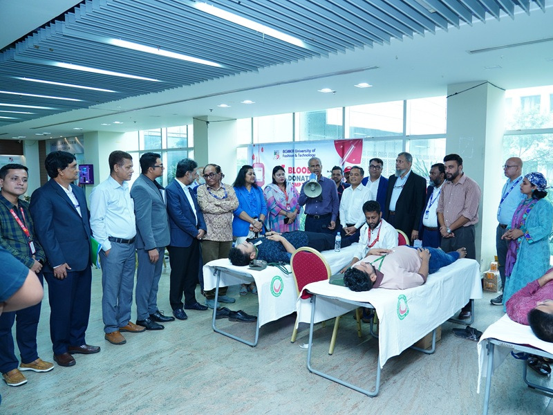BUFT Organizes Blood Donation Camp on Campus