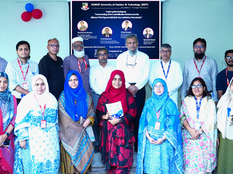 Training Workshop on Vision & Mission Formulation Held at BUFT